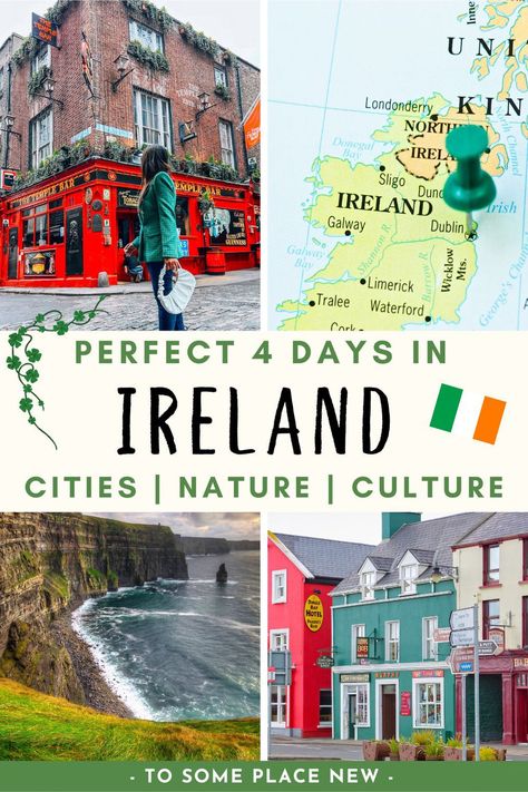 The Perfect 4 Days in Ireland Itinerary (+Tips) Ireland Road Trip Itinerary, Backpacking Ireland, Italy Coast, Ireland Hotels, Ireland Weather, Europe 2023, Ireland Road Trip, Dublin Ireland Travel, Ireland Itinerary