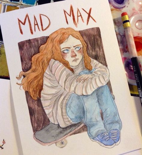 Max Mayfield Fanart, Max Mayfield, Mad Max, Stranger Things, Markers, Tumblr