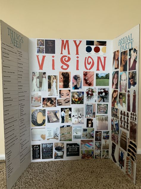 Wedding Board Ideas Planners, Vision Board Wedding Planning, Wedding Vision Board Ideas Brides, Wedding Post It Board To Do List, Wedding Vision Board Ideas Diy, Wedding To Do Board Sticky Notes, Wedding Todo List, Creepy Wedding, Wedding Vision Board