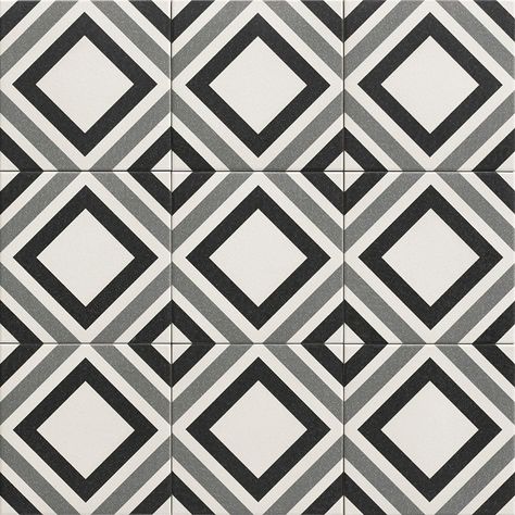 White Tile Texture, Floor Pattern Design, Black And White Tile, Tile Texture, Ceramic Texture, Black And White Tiles, Geometric Tiles, Italian Tiles, Nordic Decor