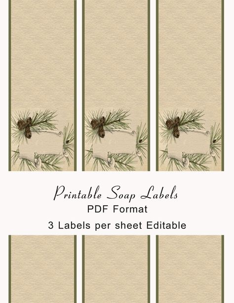 30 Free Printable soap Label Templates | Simple Template Design Diy Soap Labels, Soap Label Template, Soap Labels Template, Labels Printables Free Templates, Printable Label Templates, Free Label Templates, Soap Making Recipes, Soap Labels, Label Christmas