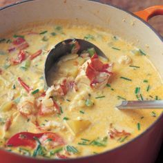 Lobster Corn Chowder Recipe, Lobster Corn Chowder, Lobster Chowder, Lobster Soup, Homemade French Onion Dip, Lunch Lady Brownies, Best Ina Garten Recipes, Barefoot Contessa Recipes, Seafood Bisque