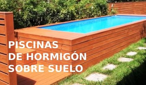 Piscinas Elevadas de Obra de Hormigón sobre Suelo: ideas y precios 2020 Piscinas Pequeñas, Ideas De Piscina, Mini Pool, Small Pool Design, Patio Interior, Patio Makeover, Small Pool, Pool Designs, Garden Projects