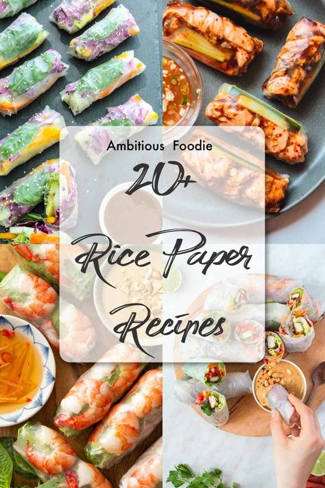 Pistachio Baklava Recipe, Rice Paper Rolls Recipes, Rice Paper Spring Rolls, Asian Dumplings, Rice Paper Recipes, Rice Paper Wraps, Best Rice, Recipe Paper, Rice Paper Rolls