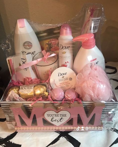 Gift Basket, Care Products, Beauty Products, Mothers Day, Bed, Pink, Gifts, Beauty