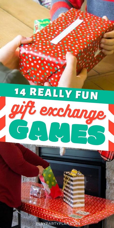 The best gift exchange games for your next Christmas party! Everything from dice games to left right games, and more! Couples Gift Exchange Game, Fun Christmas Gift Games For Family, Christmas Gifts Games Ideas, Rob Your Neighbor Game Ideas, Christmas Game Gift Exchange, Prizes For Family Game Night, Christmas Present Games Family, Ornament Exchange Game Ideas, Gift Games For Kids