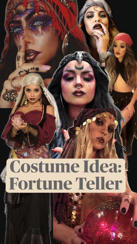 Circus Fortune Teller Costume, Fortune Teller Outfit, Nye Theme, Fortune Teller Costume, Pregnancy Costumes, Fortune Tellers, Ren Fair, Dark Autumn, Fortune Teller