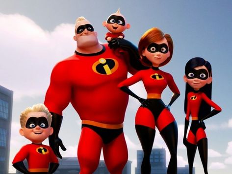 *DASHIELL (Dash), MR. INCREDIBLE/BOB PARR, JACK-JACK, ELAST-I-GIRL/HELEN PARR & VIOLET PARR ~ The Incredibles, Netflix Movies For Kids, Best Kid Movies, Disney Incredibles, Violet Parr, Pixar Films, Disney Pixar Movies, Kids' Movies, E Tattoo, Sophia Bush