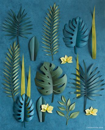 Tropical Wreath, Săpunuri Handmade, Fiesta Tropical, Fleurs Diy, Paper Plants, Paper Leaves, Tropical Party, Paper Flowers Diy, Dress Elegant