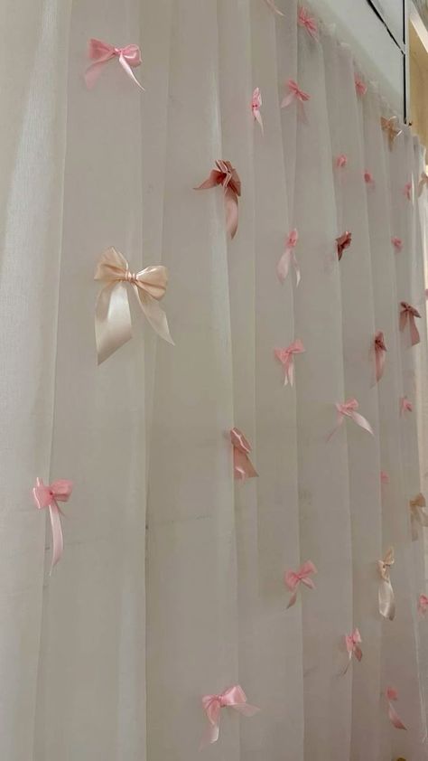 Coquette Bday Decor, Coquette Birthday Backdrop, Coquette Decorations Party, Coquette Birthday Decor, Coquette Party Decor, Pink Bow Party Decorations, Coquette Backdrop, Coquette Party Decoration, Bow Curtains