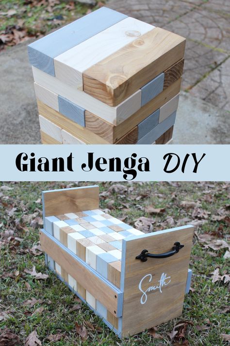 2x4 Jenga Diy, Large Jenga Diy Backyard Games, Wood Stuff To Sell, Life Size Jenga Diy, Diy Outdoor Jenga Set, Outside Jenga Game Diy, Yard Jenga Diy How To Make, Diy Lawn Jenga, Backyard Jenga Diy