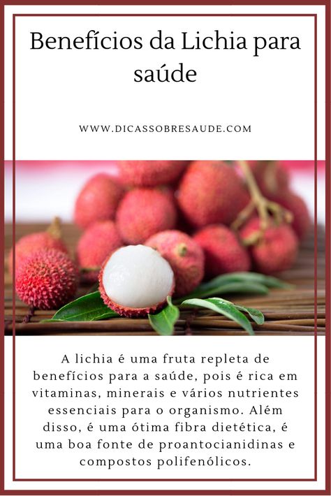 As lichias consumidas individualmente são baixas em calorias, porém comer muitas delas pode aumentar rapidamente sua ingestão calórica. Apesar disso, essas pequenas frutas devem sim fazer parte de sua dieta diária. #lichia #frutas #dicasdesaude Drinks