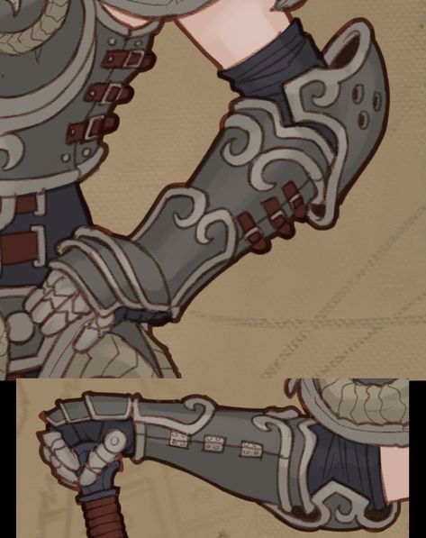 Cute Armor Design, Arm Armor Design, Asymmetrical Armor, Rouge Armor, Adamantine Armor, Arm Armour, Armor Template, Armor Pattern, Armor Reference