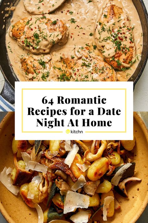 Yummy Date Night Dinners, Date Night Recipes Easy, Best Dinner Date Recipes, Romantic Meal Ideas, Nice Dinner Ideas For Two, Recipes To Make With Boyfriend, Recipes For Romantic Dinner, Date Night Starters Recipes, Romantic Fall Dinner Recipes