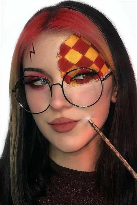 Pretty Halloween Makeup Looks, Hallowen Schminke, Movie Character Makeup, Easter Makeup Looks, Bunny Halloween Makeup, Maquillage Harry Potter, Pretty Halloween Makeup, Harry Potter Makeup, Vampire Makeup Halloween