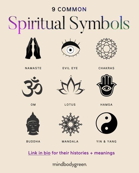 Symbols Spirituality, Spirituality Tattoos, Symbols Spiritual, Language Symbols, Doe Tattoo, Spiritual Tattoo, Hindu Tattoo, Hindu Symbols, Yoga Symbols