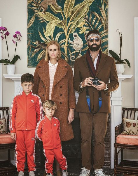 40+ Unique Halloween Costumes for a Family of 4 - Just Simply Mom Madeline Family Costume, Vintage Family Halloween Costumes, Wes Anderson Family Costume, Fleetwood Mac Halloween Costume, Halloween Family Costume For 4, Classic Halloween Costumes Family, Famous Artist Costume, Family Adams Family Costumes, Unique Women’s Halloween Costumes