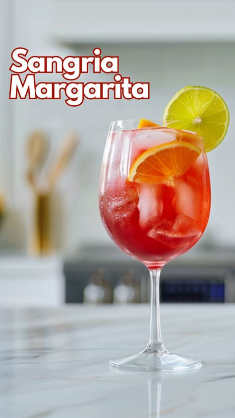 Combining robust red wine with the zest of classic margarita ingredients creates the Sangria Margarita, a favorite among guests. The blend of tequila, orange juice, and sour mix, topped with a delicate layer of red wine, offers a refreshing twist that captivates and refreshes. via @mybartender Sangarita Recipe, Sangria Margarita, Tequila Orange Juice, Best Sangria Recipe, Red Wine Cocktails, Summer Sangria Recipes, Orange Juice Cocktails, Sangria Cocktail, Flavored Margaritas