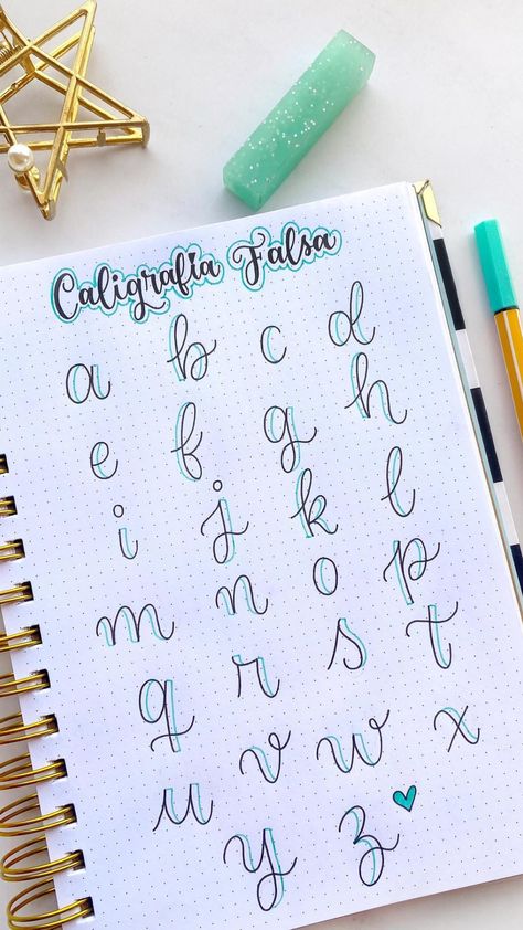 OFERTA ESPECIAL Leterring Ideas Creative, Cute Fonts Alphabet Bubble, Handwritten Fonts Alphabet, Cute Handwriting Fonts, Cute Fonts Alphabet, Hand Lettering Alphabet Fonts, Cute Handwriting, Fonts Handwriting Alphabet, Lettering Guide