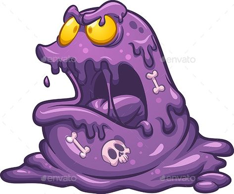 Purple Slime by memoangeles | GraphicRiver Purple Characters, Graffiti Board, Purple Slime, Learning Colors Activities, Slime Monster, Marvel Cartoon, Monster Board, Doodle Monster, Making Stickers