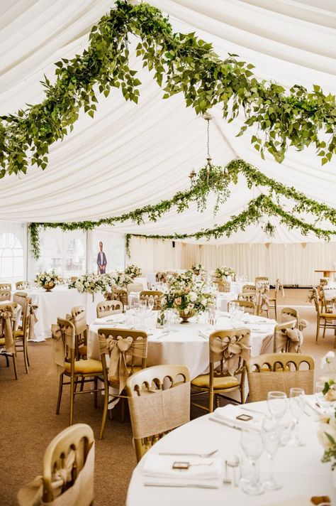 Wedding Marquee Ideas Rustic, Marquee Floral Installation, Boho Wedding Marquee, Decorating A Marquee For A Wedding, Wedding Garden Marquee, Wedding Ideas Marquee, Simple Marquee Decoration, Tipi Marquee Wedding, Rustic Wedding Marquee Decor