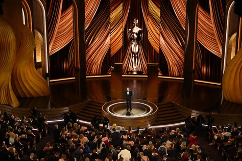 Oscars 2024 live updates: Jimmy Kimmel hosts, best moments, red carpet looks and more Award Show Decor, Awards Stage Design, Award Show Stage, Oscars Award, Oscar 2024, Oscar Speech, Oscars 2024, Oscar Awards, Design Stage