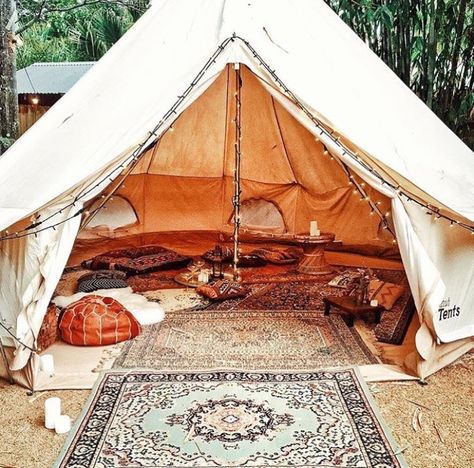 Boho inspo engagement shoot Boho Tent, Backyard Tent, Zelt Camping, Pavers Backyard, Backyard Camping, Bell Tent, Camping Glamping, Camping Hacks, Tent Camping