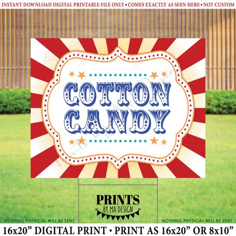 carnival station signs - Google Search Carnival Game Signs, Candy Pretzels, Popcorn Bar Sign, Circus Activities, Carnival Activities, Party Food Signs, Circus Food, Carnival Theme Party, Carnival Signs