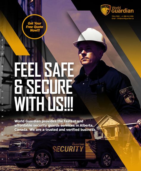 Security Design Poster, Private Security Contractor, Safety Campaign, Personal Security Guard, Security Guard Companies, Event Security, Security Guard Services, Security Company, Printed Portfolio