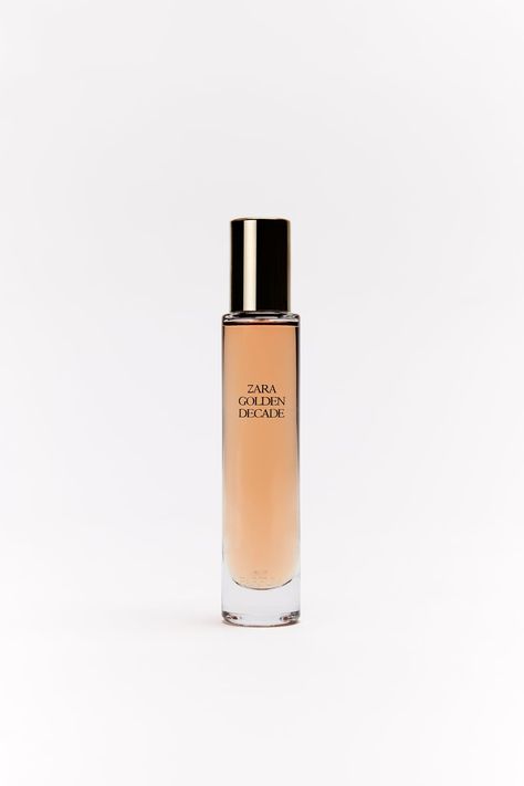 GOLDEN DECADE 30 ML - Colored leather | ZARA United States Zara Golden Decade, Basic Makeup, Kids Perfume, Blazer And Shorts, Colored Leather, Orange Blossom, Skorts, Floral Bouquets, Cropped Tank Top