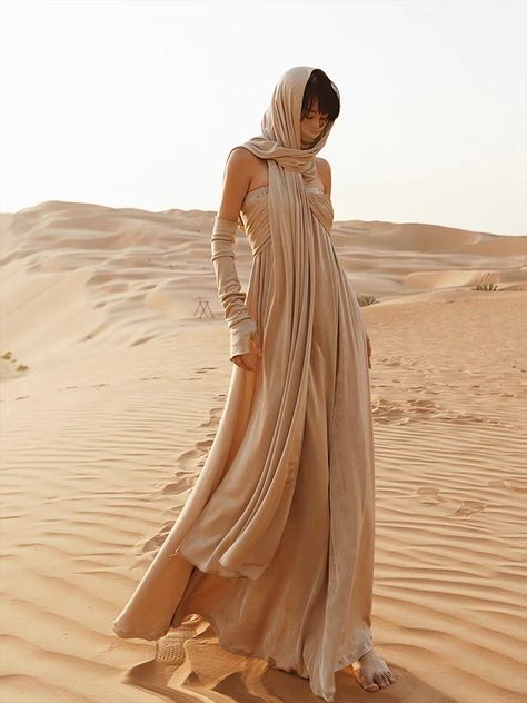 !CUSTOMISABLE UPON REQUEST! Feel free to message for more info. Cotton Dress, Goddess Dress, Priestess Dress, Dune dress, Hooded Dress, Bohemian dress, Desert Dress, Festival Dress (Customisable+All size) Please your contact number for delivery purposes. The whole set includes dress, sleeves, mask and head scarf. Middle East Dress Woman, Desert Nomad Clothing, Pagan Witch Outfit, Sand Witch Costume, Cosplay Goddess, Goddess Clothing Aesthetic, Desert Scarf, Ethereal Wardrobe, Dune Aesthetic Fashion