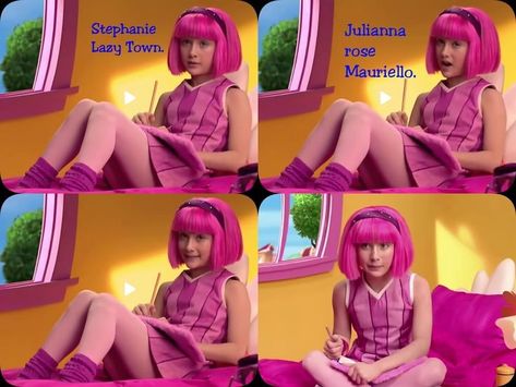 Lazy Town Girl, Lazy Town Stephanie, Julianna Rose Mauriello, Velma Scooby Doo, Meet The Robinson, Lazy Town, School Uniform Kids, Futuristic Fashion, Easy Food