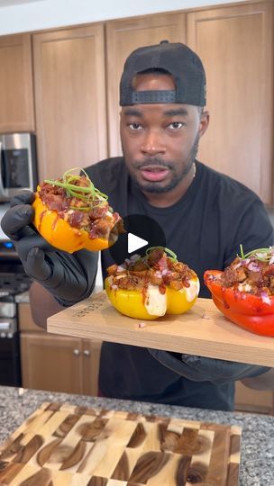 160K views · 5.9K reactions | BBQ Chicken Stuffed peppers #stuffedpeppers #bbqchicken #onestopchop | OneStopChop | OneStopChop · Original audio Daven Gates, Chicken Stuffed, Chicken Stuffed Peppers, Bbq Chicken, July 12, Easy Dinner Recipes, Peppers, Easy Dinner, Dinner Recipes