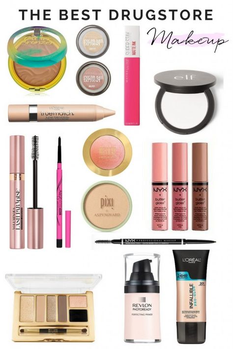 THE BEST DRUGSTORE MAKEUP Best Target Makeup, Best Cheap Makeup, Matte Make Up, Target Makeup, Banana Face Mask, Drugstore Mascara, Best Drugstore Makeup, Forehead Wrinkles, Cheap Makeup