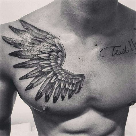 Wings Chest Tattoo Men, Angel Wings Chest Tattoo, Japanese Tattoo Words, Leg Sleeve Tattoos, Leg Tattoo Ideas, Bob Marley Pictures, Biblical Artwork, Writing Tattoos, Back Tattoos For Guys