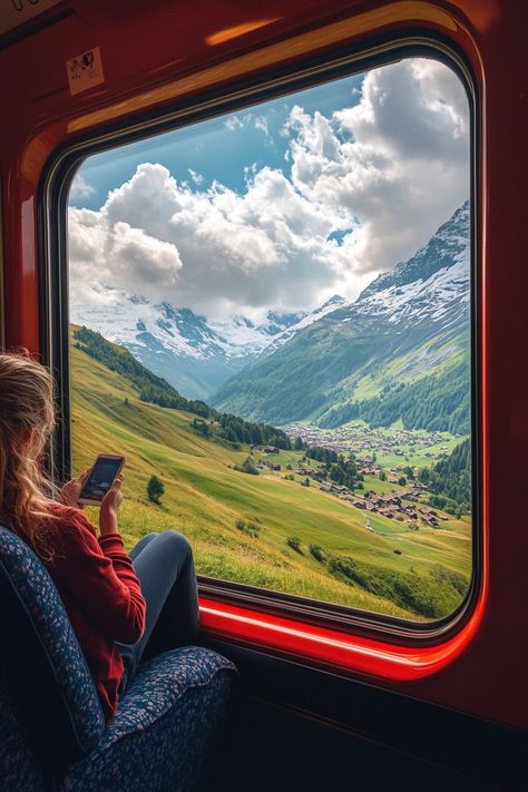 Immerse your family in the enchanting world of scenic train journeys in Switzerland. This curated video takes you on a breathtaking 7-day adventure aboard iconic trains like the Bernina Express and Glacier Express. Discover awe-inspiring landscapes, from towering mountains to charming villages, making it an ideal choice for family bonding and nature appreciation. Each route offers unique insights into Swiss culture and stunning vistas, ensuring an unforgettable journey for all ages. Click through to watch and start planning your next family escape #FamilyTravel #TrainJourney. Bernina Express Train, Bernina Express Switzerland, Train Switzerland, Glacier Express Switzerland, Swiss Culture, Switzerland Train, Swiss Train, European Train, Nature Appreciation