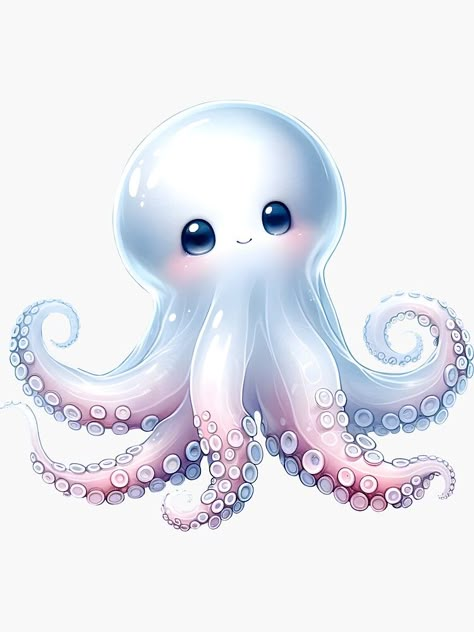 "Cartoon Casper Octopus" Sticker for Sale by digidecalden Deep Sea Creature, Octopus Cartoon, Sea Monsters Drawing, Octopus Sticker, Ocean Clipart, Cartoon Sea Animals, Monster Drawing, Deep Sea Creatures, Mermaid Pictures