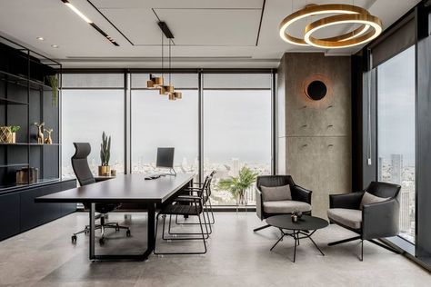 office decor design Private Office Interior, Ceo Office Design, Law Office Design, Contemporary Office Design, Ceo Office, Office Interior Design Modern, Modern Office Interiors, Office Space Design, Modern Office Design