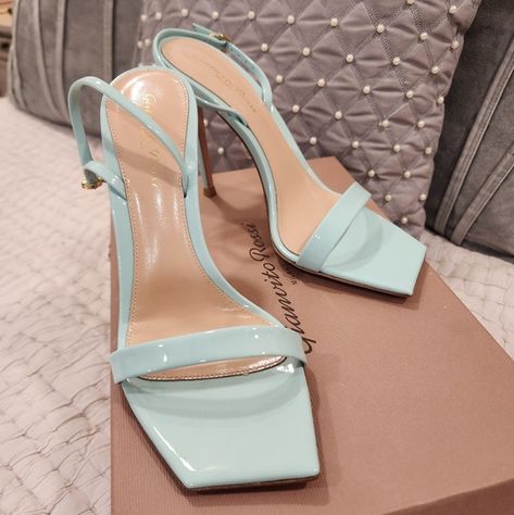 Baby blue heels