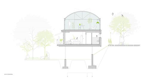 Gallery of JAjaus / beSTe arkitektura agentzia bat - 13 Nature And People, Home Greenhouse, Small Greenhouse, House In Nature, Architectural Section, Empty Spaces, Diagram Architecture, Architect House, Old Farmhouse