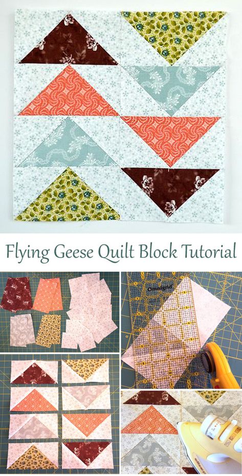 Flying Geese Tutorial How To Make, Easy Flying Geese Tutorial, Flying Geese Quilt Ideas Free Pattern, Flying Geese Quilt Pattern Free, How To Make Flying Geese, How To Make Flying Geese Blocks, Flying Geese Quilt Ideas, Large Flying Geese Quilt Patterns, 4 At A Time Flying Geese Chart