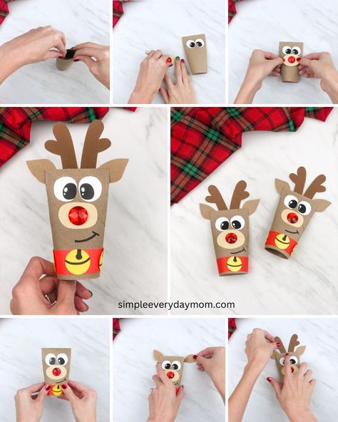 🦌 Reindeer TP Roll Craft ✂️ Get the... - Fun Crafts For Kids Paper Roll Reindeer, Reindeer Craft For Kids, Christmas Sunday School Crafts, Recycled Christmas Tree, Roll Craft, Reindeer Craft, Diy Sprays, Handprint Craft, Craft For Kids