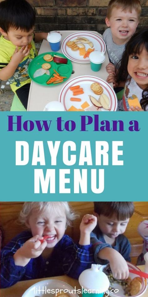 Daycare Menu Ideas, Inhome Daycare, Daycare Lunch Ideas, Daycare Meals, Daycare Setup, Home Daycare Ideas, Daycare Rooms, In Home Daycare, Making A Plan