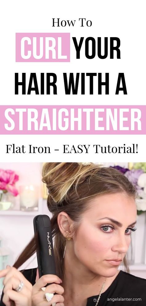 How To Curl Hair Using Flat Iron, How To Use A Flatiron To Curl Hair, Curling Hair With Flat Iron Video, How To Curl Hair With A Straight Iron, Perfect Curls With Straightener, How To Curl Hair With Flat Iron Video, Using A Flat Iron To Curl Hair, How To Straighten Your Hair Perfectly Tutorials, Easy Way To Curl Hair With Straightener