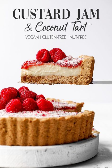 Vegan Gluten Free Tart, Vegan Tarts Desserts, Vegan Custard Tart, Vegan Tartlets, Gluten Free Tart, Vegan Tart, Vegan Custard, Clean Lunch, Tart Vegan