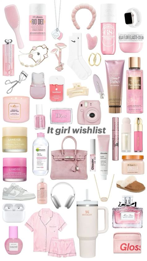 It Girl Wishlist, Xmas List Ideas, Girl Wishlist, Girly Christmas Gifts, Sephora Skin Care, Pink Lifestyle, Pretty Pink Princess, Creative Gift Ideas, Pink Things