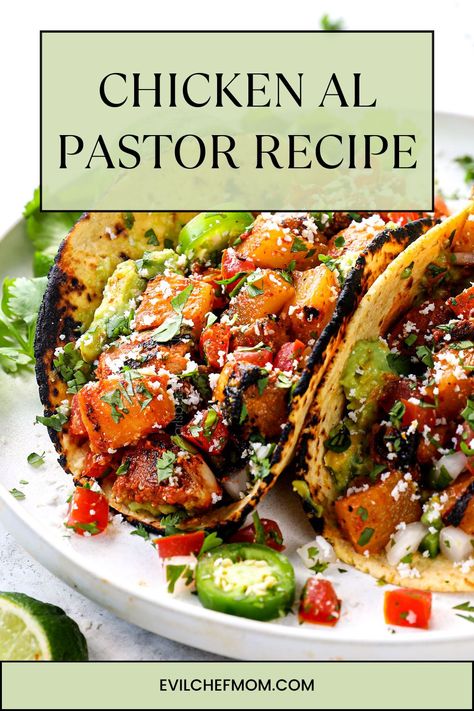 Chicken Al Pastor Recipe El Pastor Chicken Recipe, Chicken El Pastor, Chicken Al Pastor Recipe, Chicken Al Pastor, Al Pastor Recipe, Baked Chicken Cutlets, Grain Bowl Recipe, Apple Cider Vinegar Chicken, Aldi Recipes