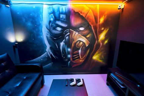 Game Net Club Design, Gaming Interior, Game Room Layout, Game Lounge, Playstation Room, Game Net, Gaming Shop, Gaming Lounge, Gaming Center