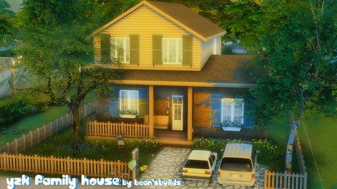 Sims 4 70s House, Sims 4 Grandma House, Sims 4 Houses Unfurnished, Sims 4 Low Income House, Realistic Sims 4 House, Sims 4 House Exterior, Sims 4 Neighborhood, Sims 4 Rental Build, Copperdale House Sims 4