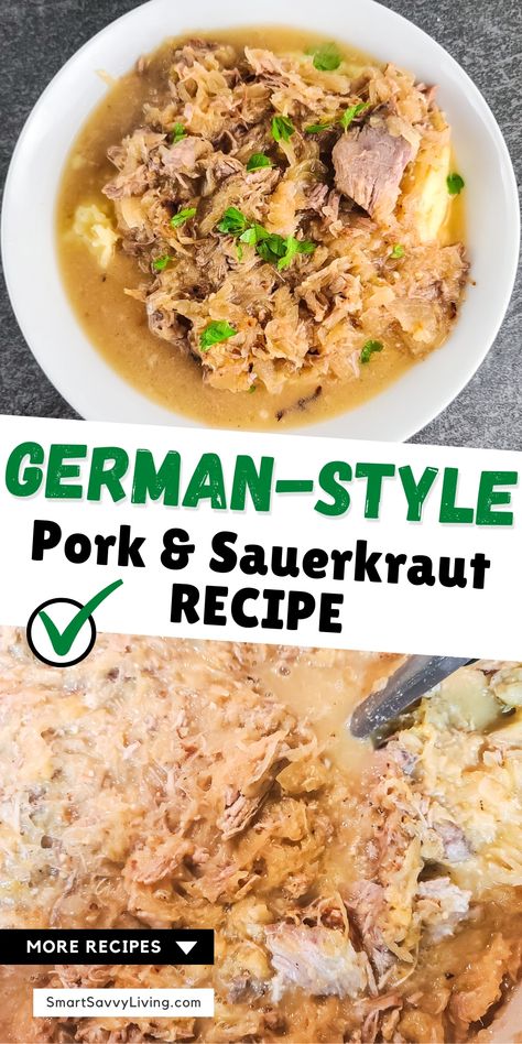 New Year Pork And Sauerkraut, Pork Roast And Sauerkraut In Dutch Oven, German Pork And Sauerkraut, German Pork And Sauerkraut Crockpot, Pork And Sauerkraut Stew, New Years Sauerkraut Recipes, Pork And Sauerkraut Stovetop, Pork And Sauerkraut Dutch Oven, Pork And Sauerkraut Casserole